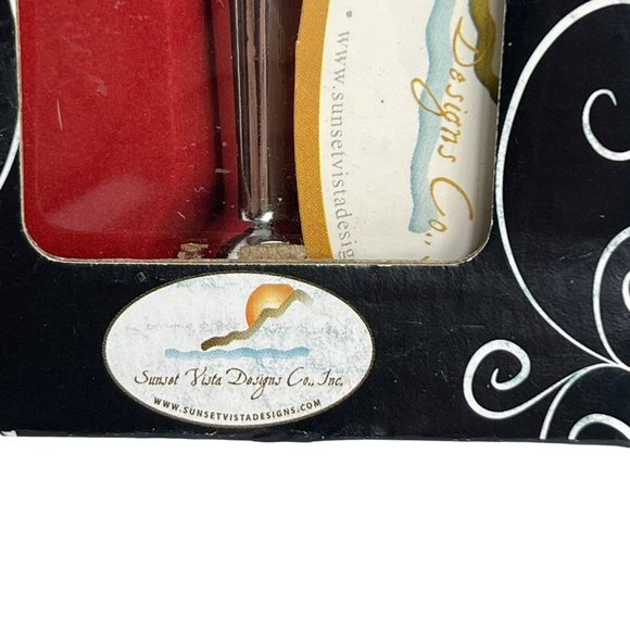 Sunset Vista Designs Flamingo Art Glass Wine Bottle Stopper 2010 Pink Bird - Picture 8 of 12